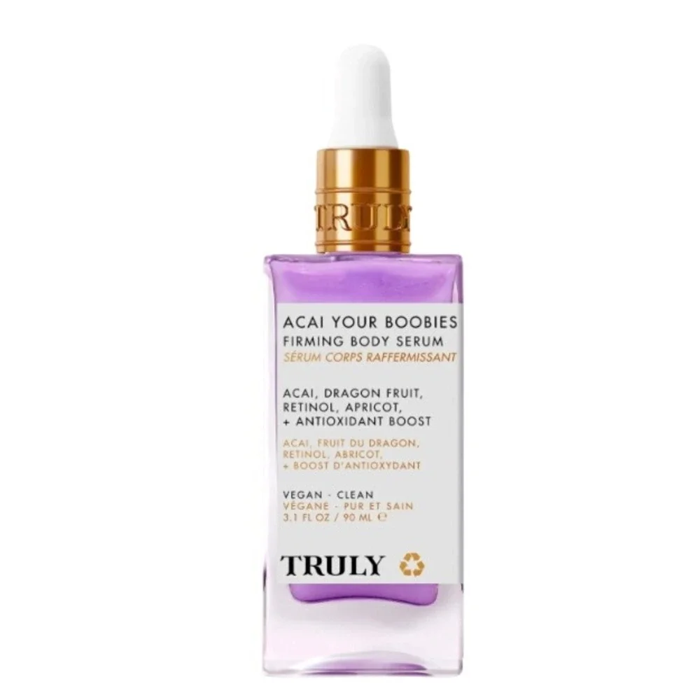 Truly Acai Your Boobies Firming Body Serum Retinol Antioxidant 3.1oz 90ml NIB